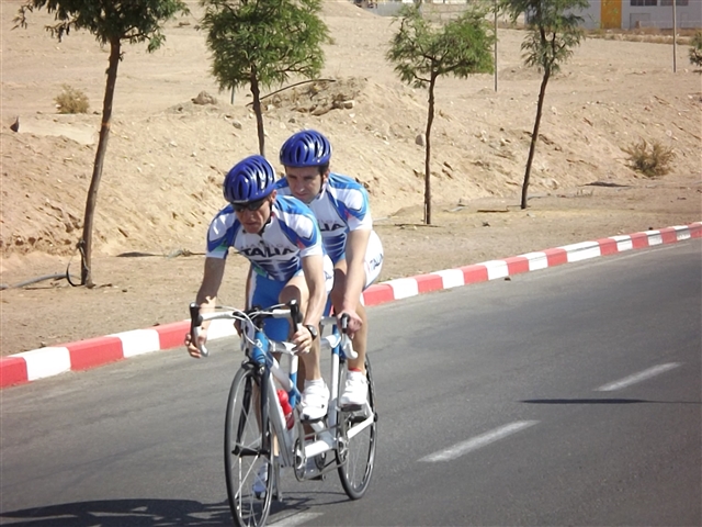 alberto e claudio in bici eilat 